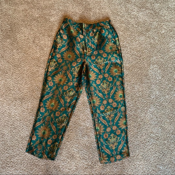 ANTHROPOLOGIE MAEVE Melyssa Jaquard Trouser - Picture 9 of 16